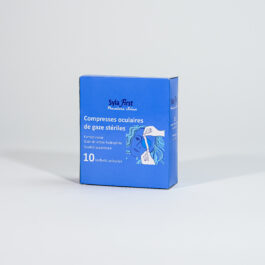SYLAFIRST® Compresses oculaires de gaze hydrophile stériles. Boîte de 10