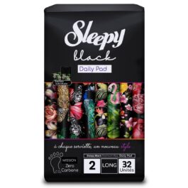 Sleepy Black Daily Protège-Slips Super  Long – 32 Pièces