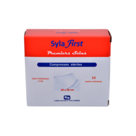 SylaFirst® compresses de gaze  stériles 30 x 30 cm. Boîte de 10