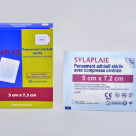 SYLAPLAIE®  5 x 7.2 cm, Pansement adhésif. Boite de 10